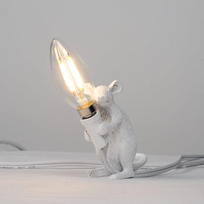 Mouse Table Light W 2″ x L 5.9″ x H 4.9″ / W 5cm x L 15cm x H 12.5cm / White / US Plug Table lamp