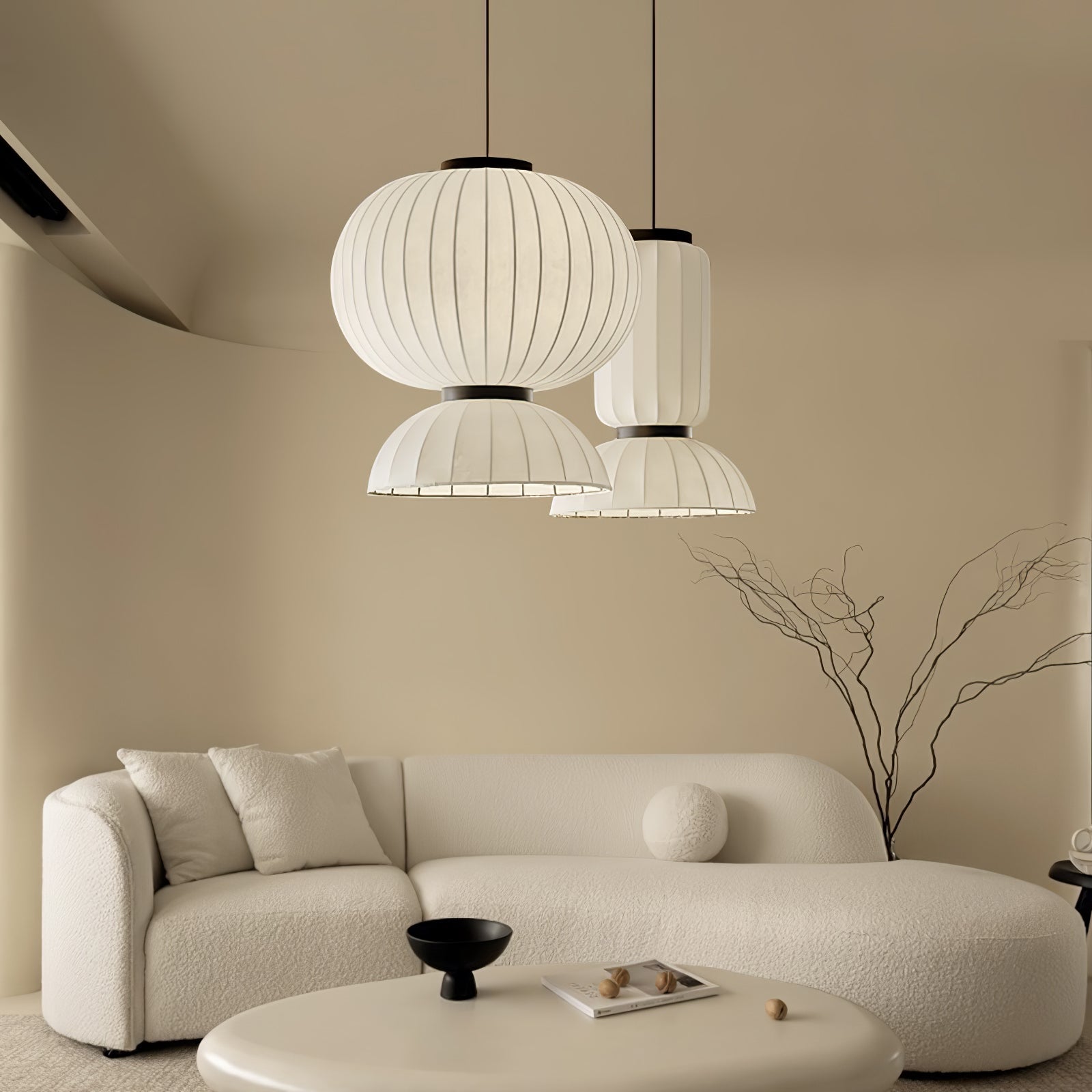 Mulberry Silk Formakami Pendant Light Pendant light