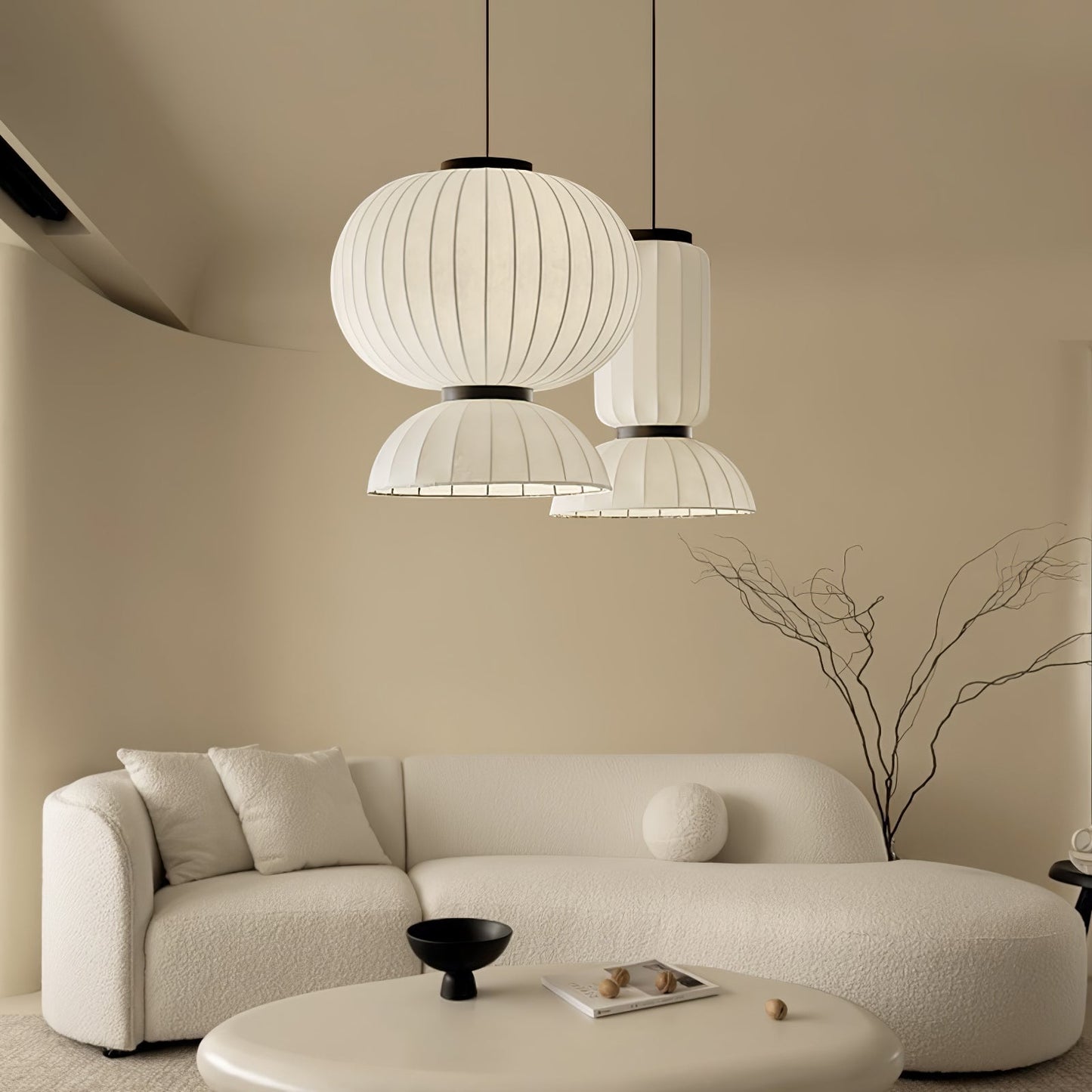 Mulberry Silk Lantern Pendant Light Pendant light