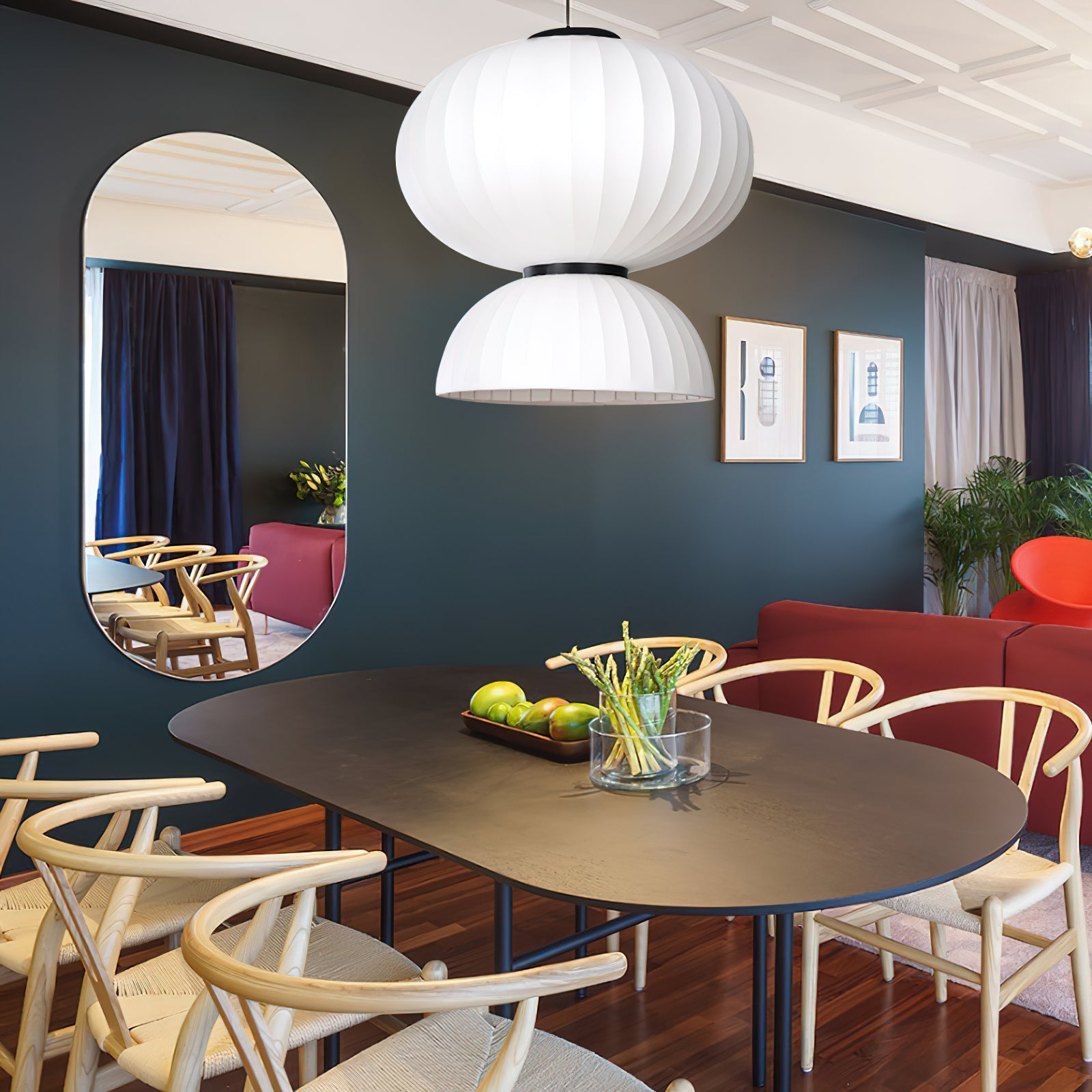 Mulberry Silk Lantern Pendant Light Pendant light