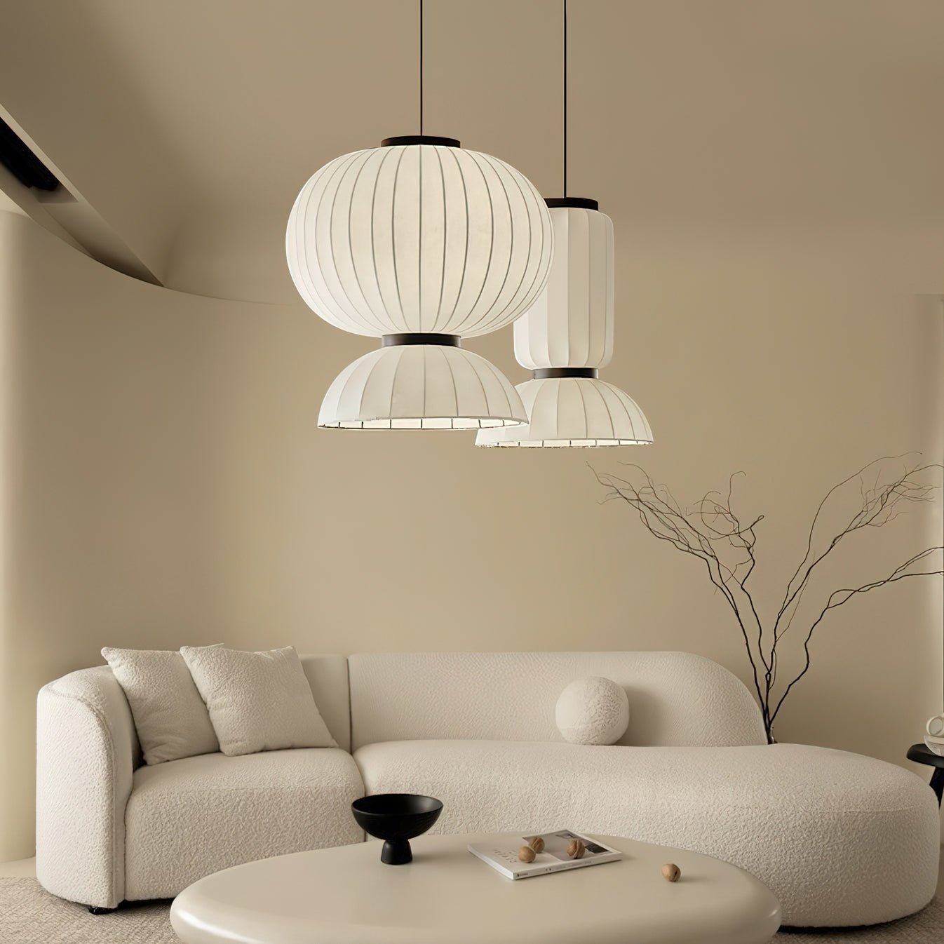 Mulberry Silk Lantern Pendant Light Pendant light