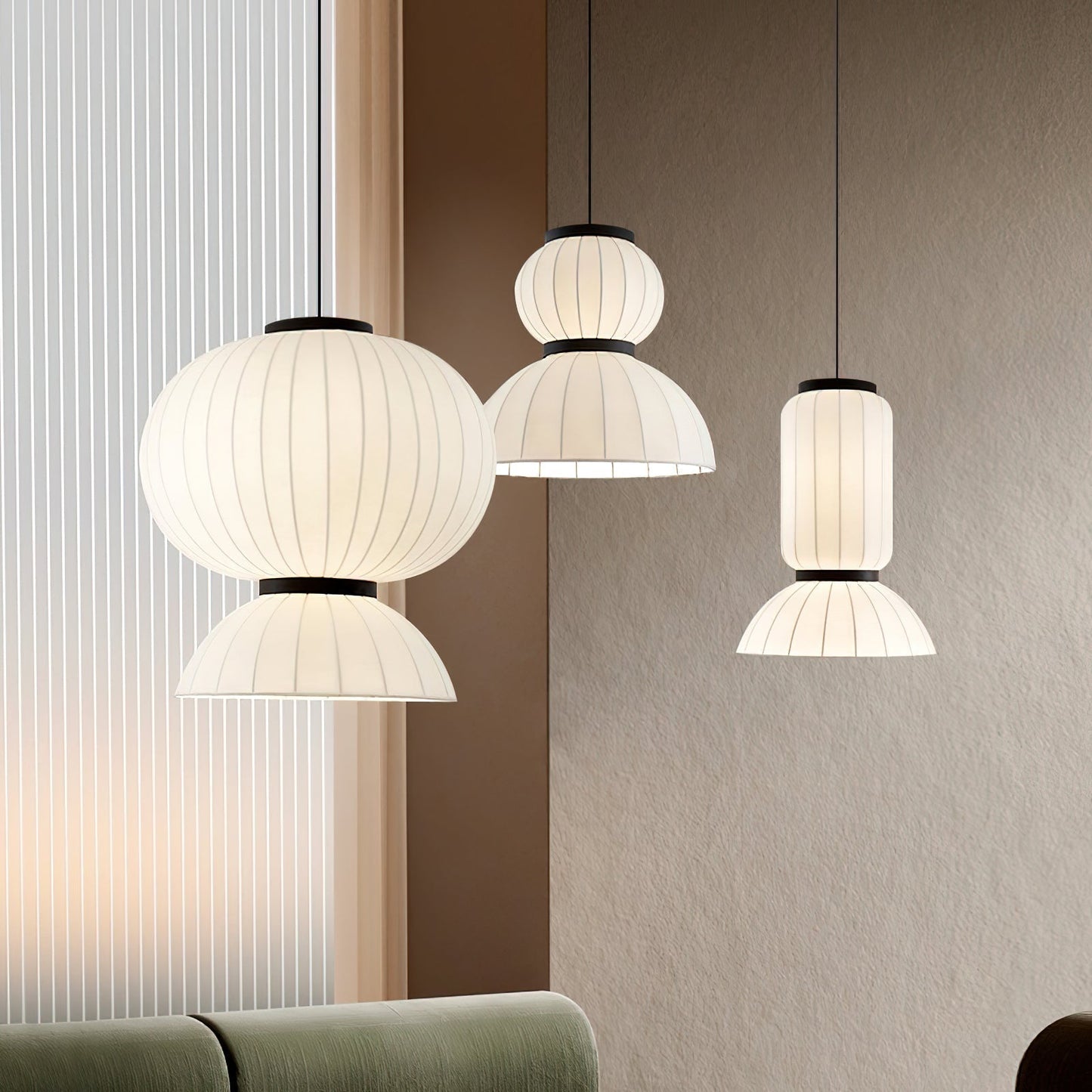 Mulberry Silk Lantern Pendant Light Pendant light