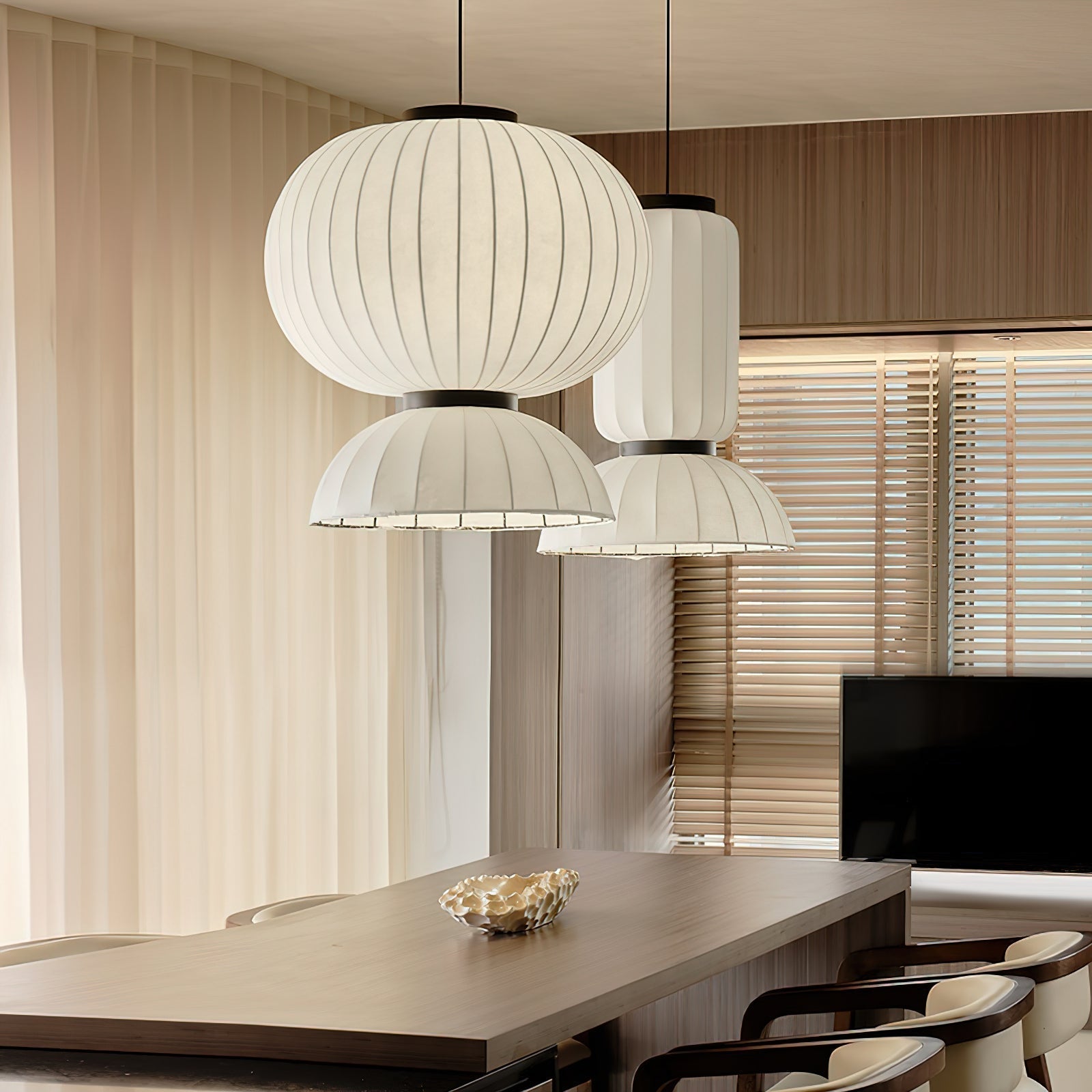 Mulberry Silk Lantern Pendant Light Pendant light