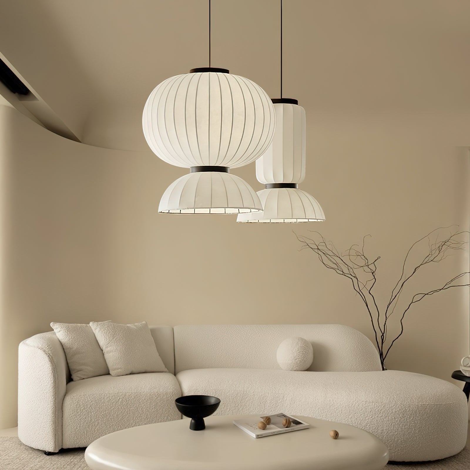 Mulberry Silk Lantern Pendant Light Pendant light