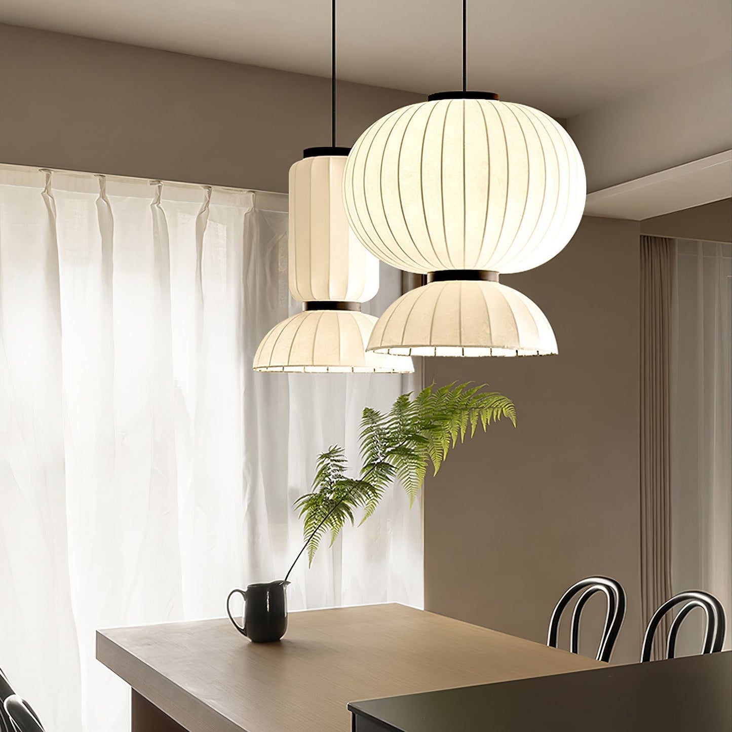 Mulberry Silk Lantern Pendant Light Pendant light