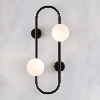 Buch Wall Lamp W 8.3″ x H 17.7″ / W 21cm x H 45cm / Black Wall lamp