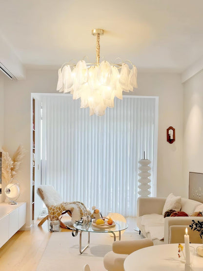 Multi Tier Cloud Glass Pendant Light Chandelier