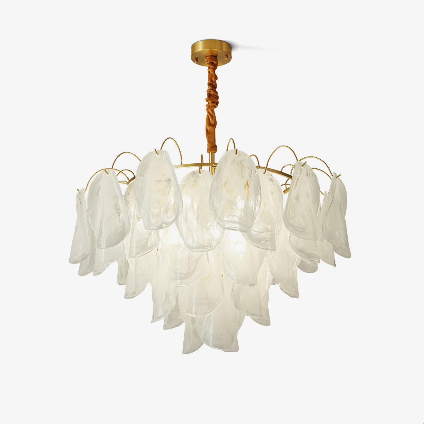 Multi Tier Cloud Glass Pendant Light Chandelier