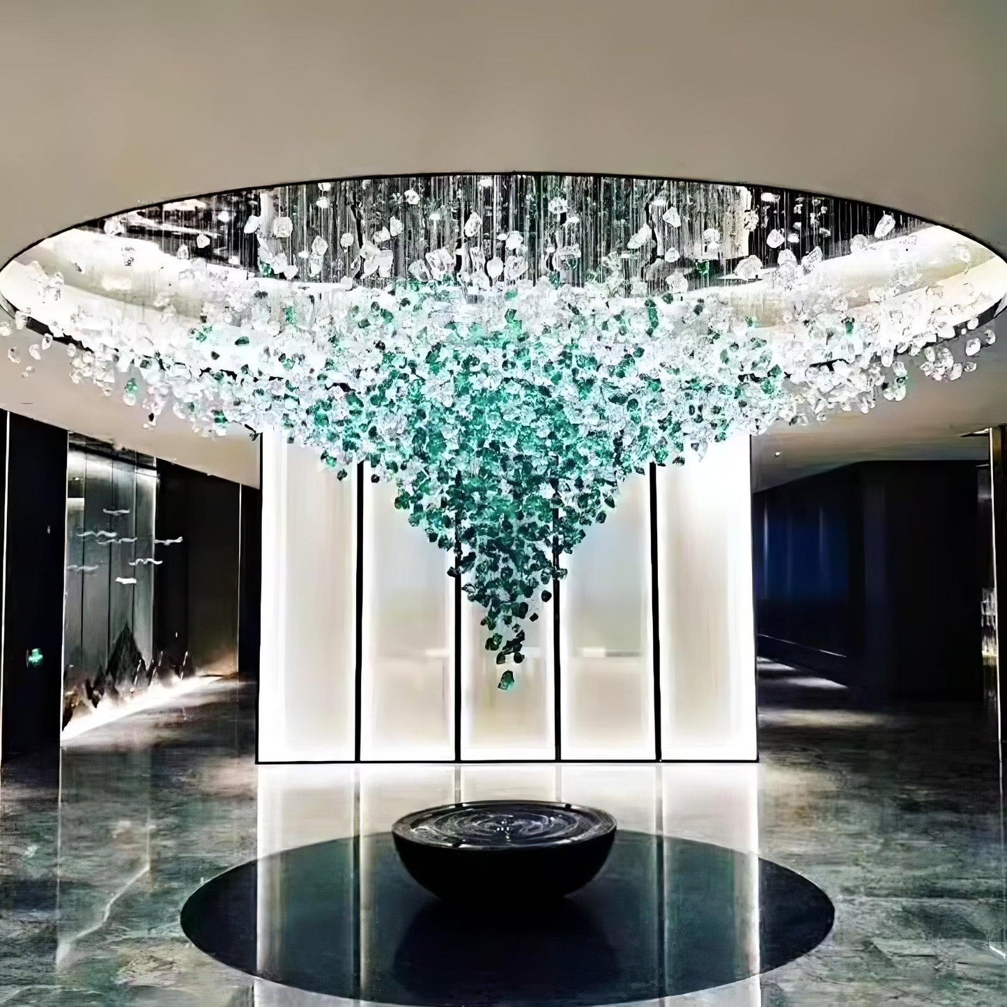 Multicolor Crystal Stone Chandelier Chandelier