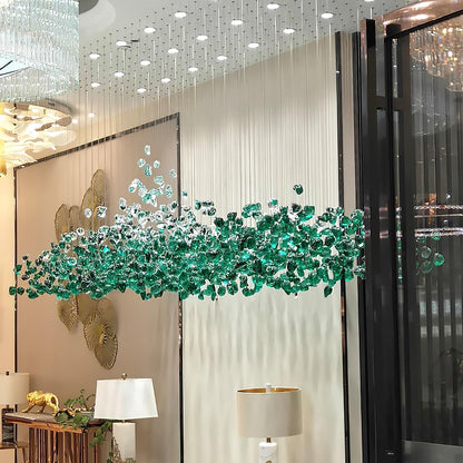 Multicolor Crystal Stone Chandelier Chandelier