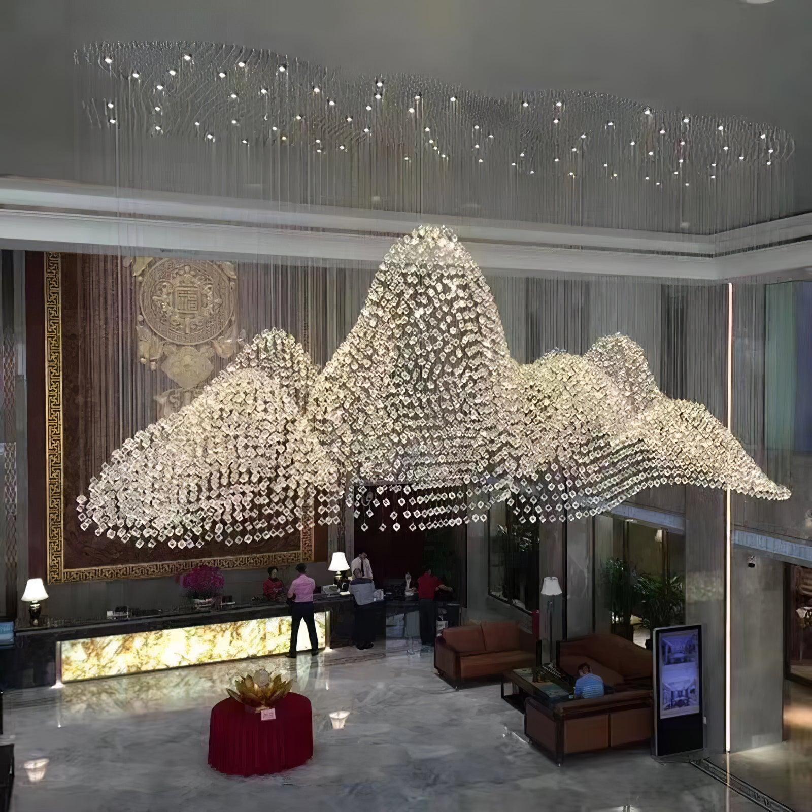 Multicolor Crystal Stone Chandelier Chandelier