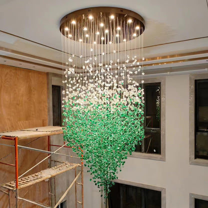 Multicolor Crystal Stone Chandelier Chandelier