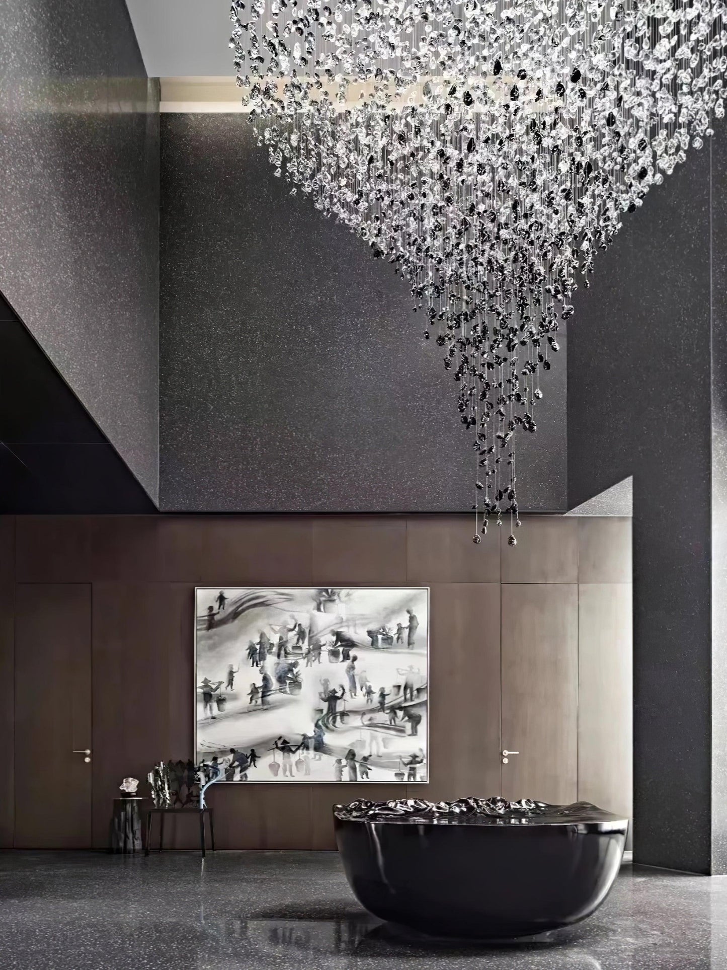 Multicolor Crystal Stone Chandelier Chandelier