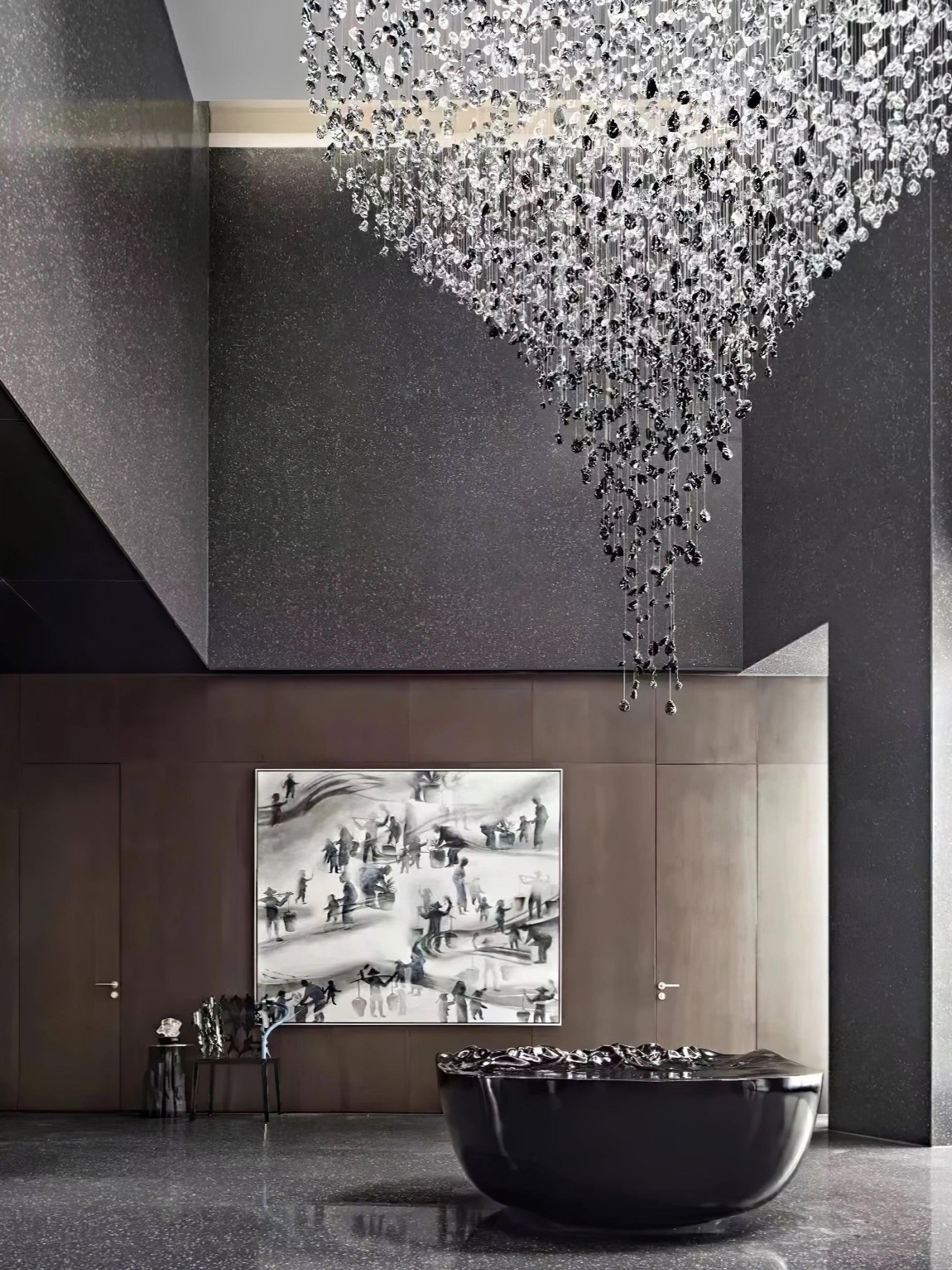 Multicolor Crystal Stone Chandelier Chandelier