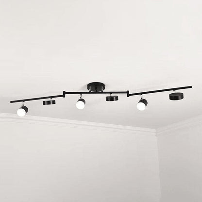 Track Light Ceiling Light L 59″ x H 12.6″ / L 150cm x H 32cm / Black / Three-color changing light 灯具