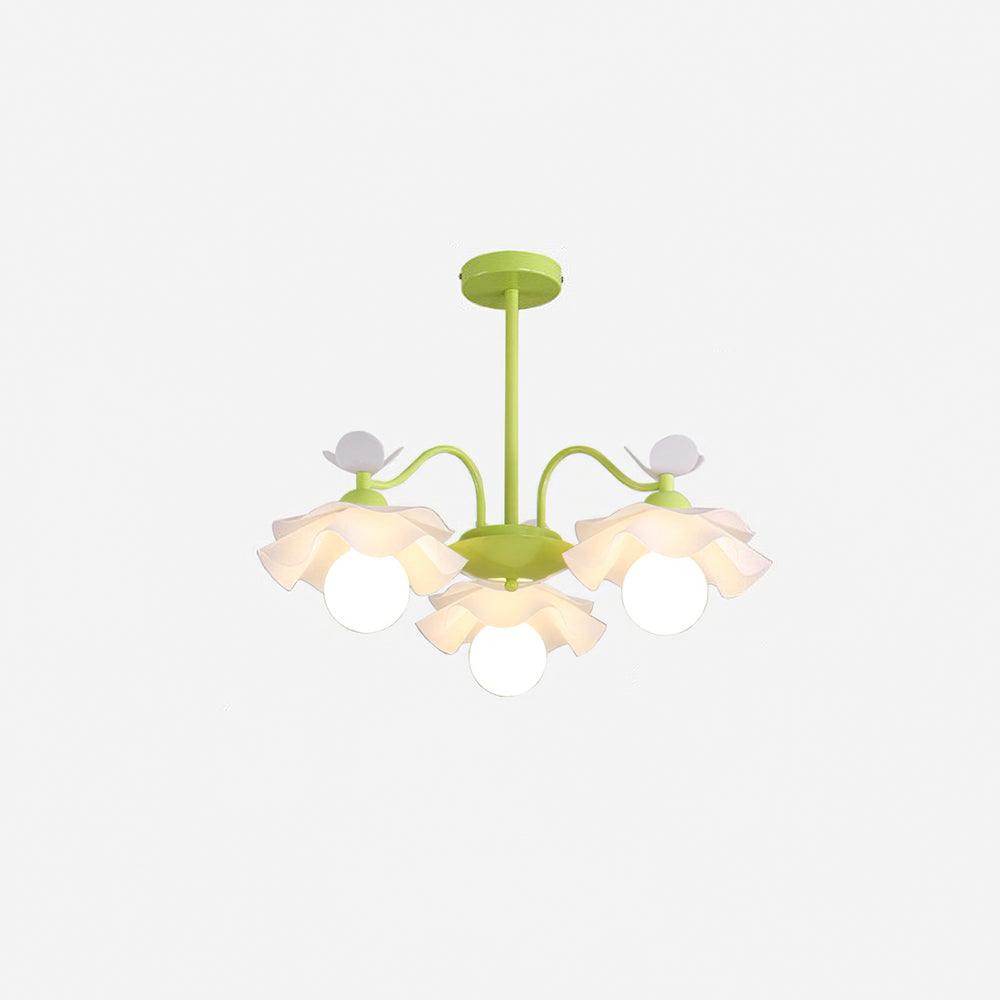 Murano Acrylic Chandelier 3 Heads: ? 24.4″ x H 9.8″ / Dia 62cm x H 25cm / Green Chandelier