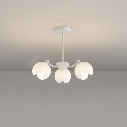 Murano Cream Chandelier 3 Heads: ? 23.6″ x H 7.9″ / Dia 60cm x H 20cm / White Chandelier