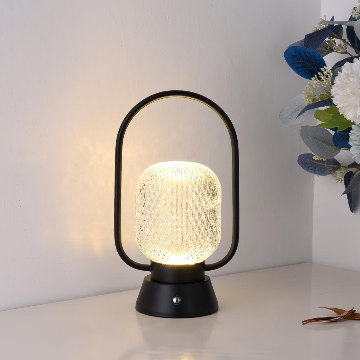 Muse Built-in Battery Table Lamp Dia 5.5″ x H 9.4″/ Dia 14cm x H 24cm / Black / Touch switch Table lamp
