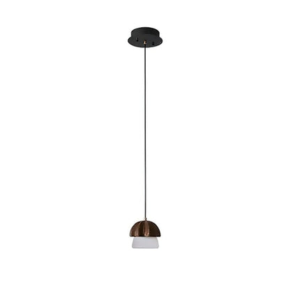 Mushroom Cluster Chandelier 1 Head: Dia 4.7’’ x H 5.1’’ / Walnut Color / Warm Light Chandelier