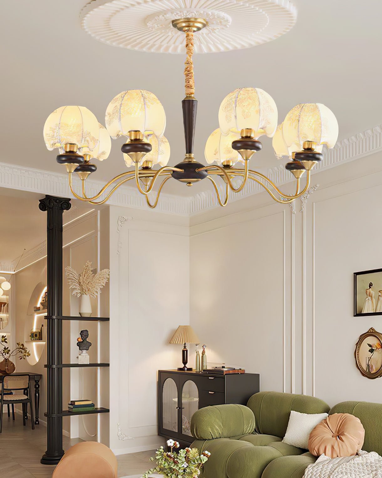 Mushroom Fabric Chandelier Chandelier