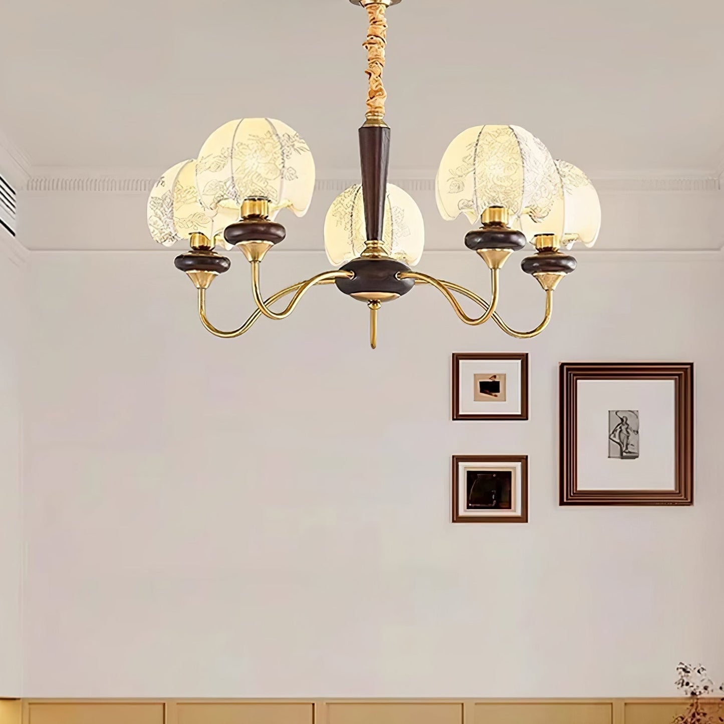 Mushroom Fabric Chandelier Chandelier