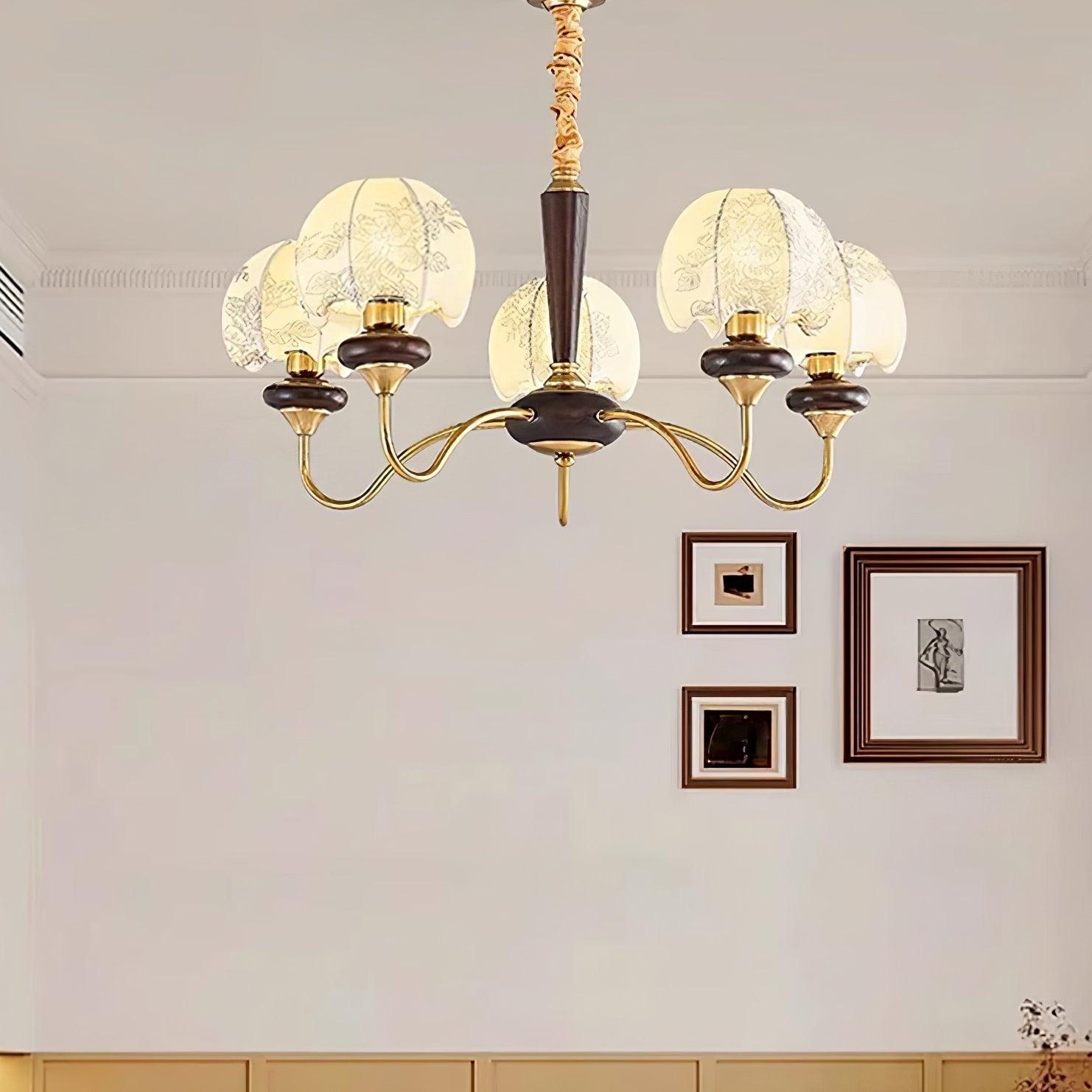Mushroom Fabric Chandelier Chandelier