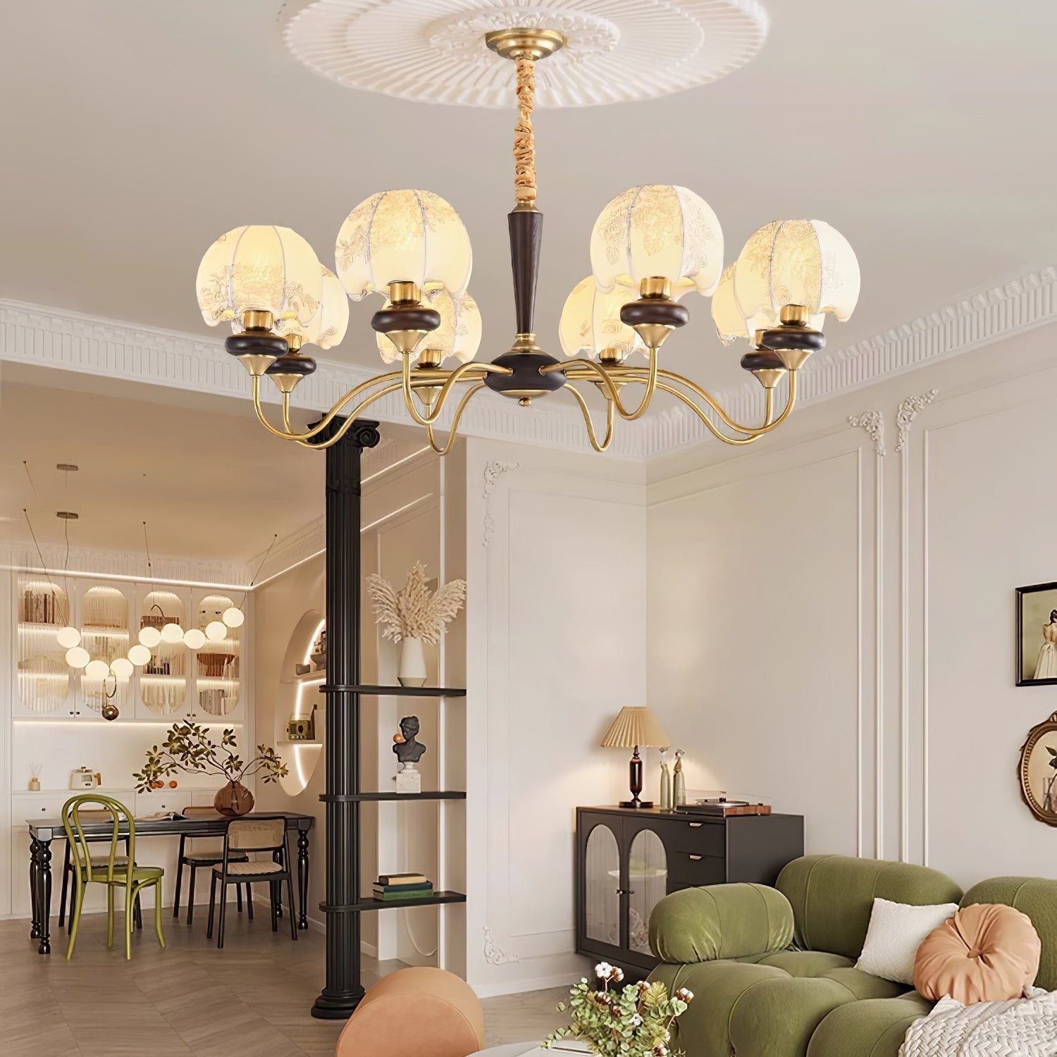 Mushroom Fabric Chandelier Chandelier