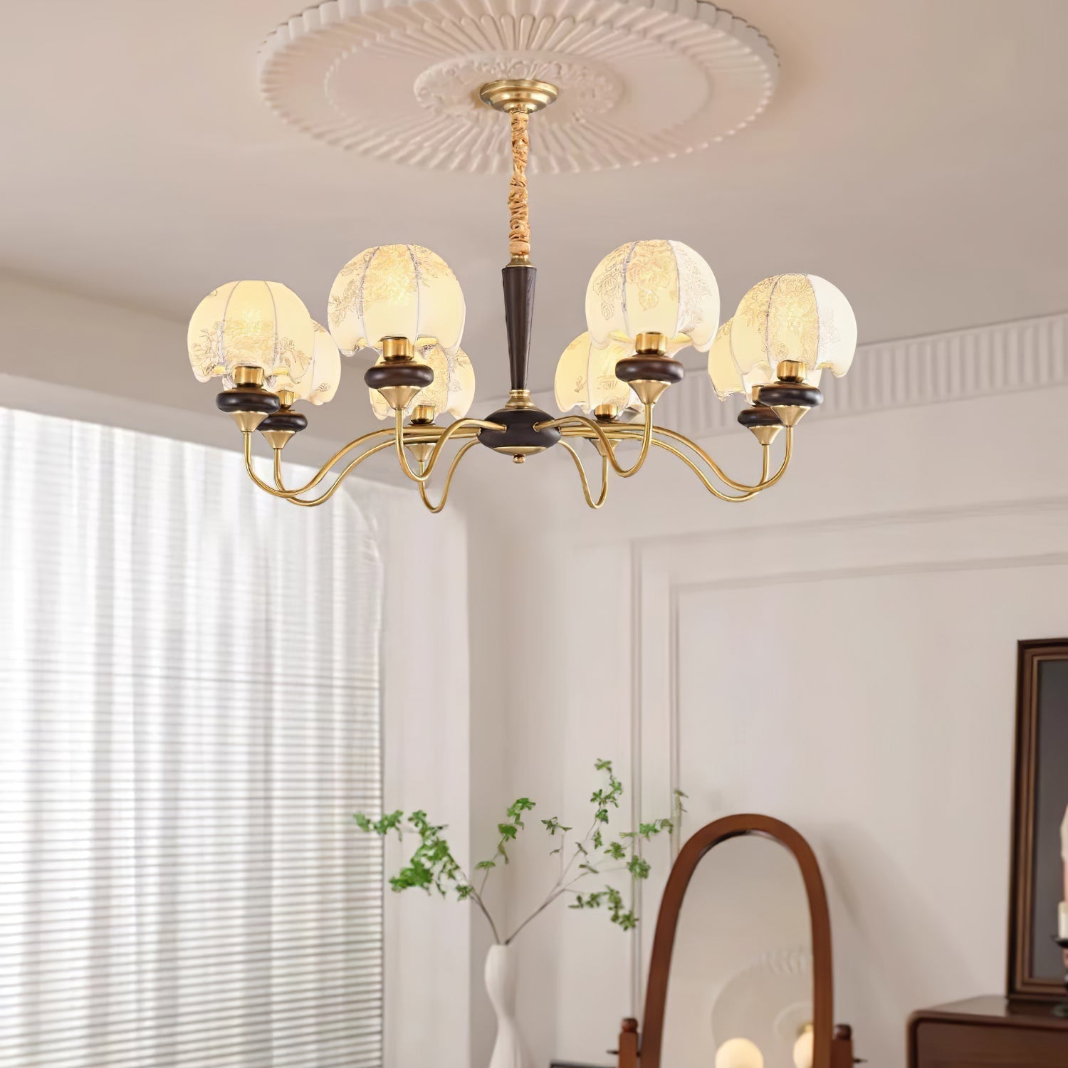 Mushroom Fabric Chandelier Chandelier