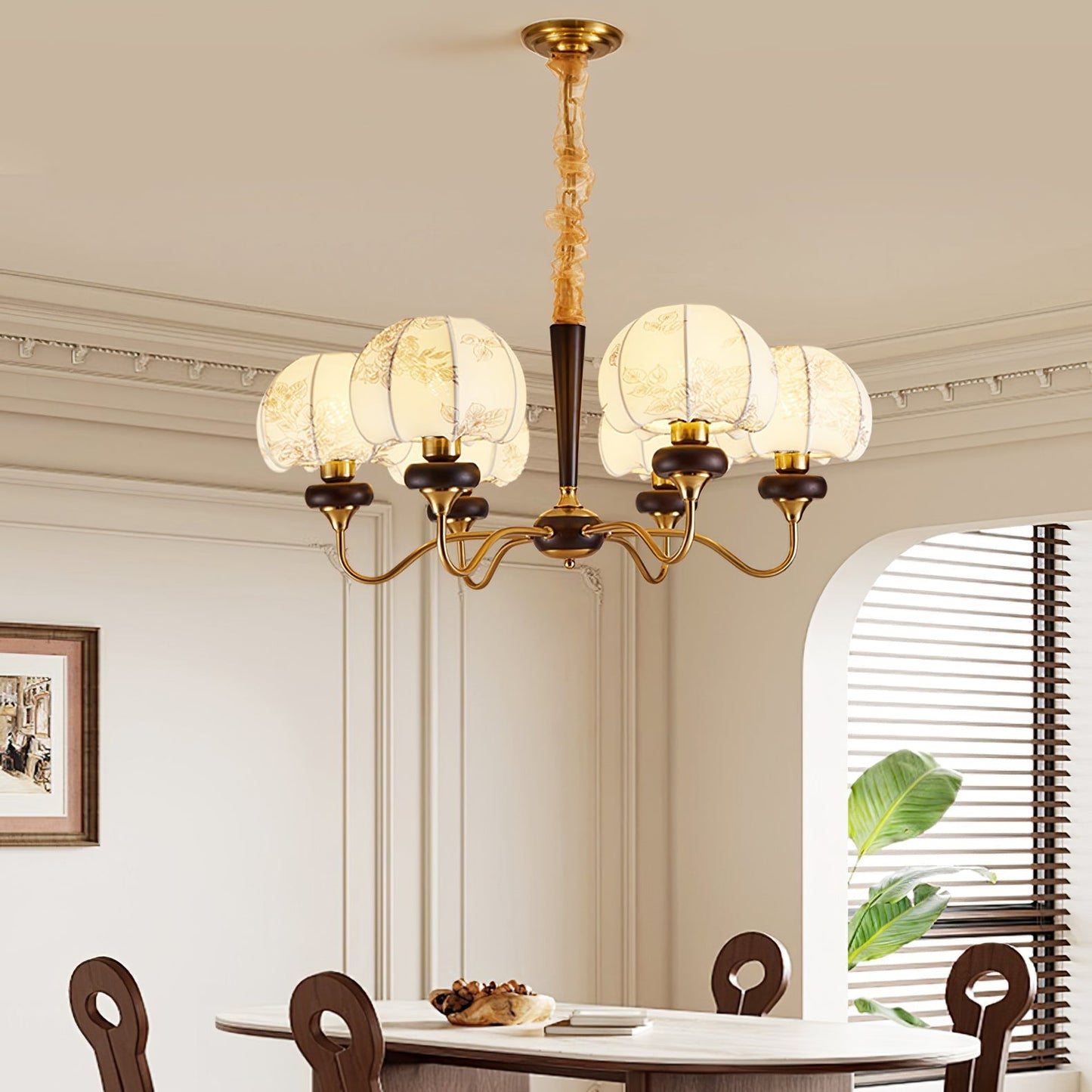 Mushroom Fabric Chandelier Chandelier