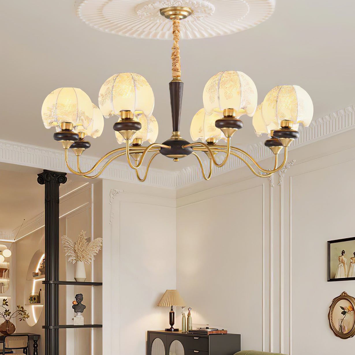 Mushroom Fabric Chandelier Chandelier