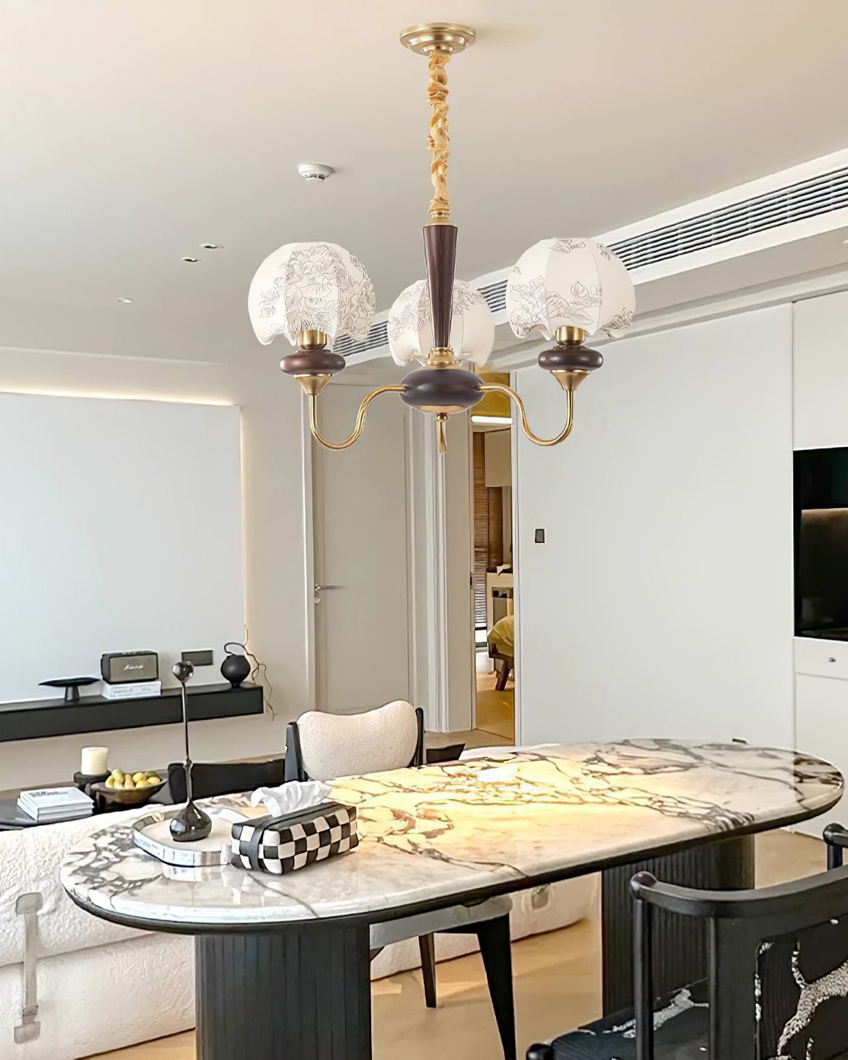 Mushroom Fabric Chandelier Chandelier