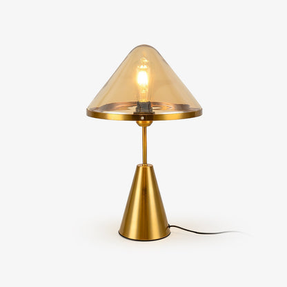 Mushroom Table Lamp Dia 11.8″ x H 17″ / Dia 30cm x H 43cm / Gold + Amber / US Plug Table lamp
