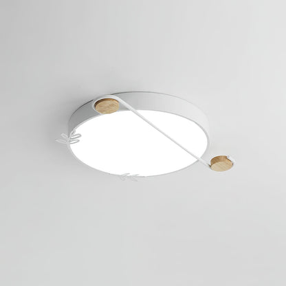 Musical Note Round Ceiling Lamp ? 15.7″ x H 2″ / Dia 40cm x H 5cm / White / Warm Light Ceiling lamp