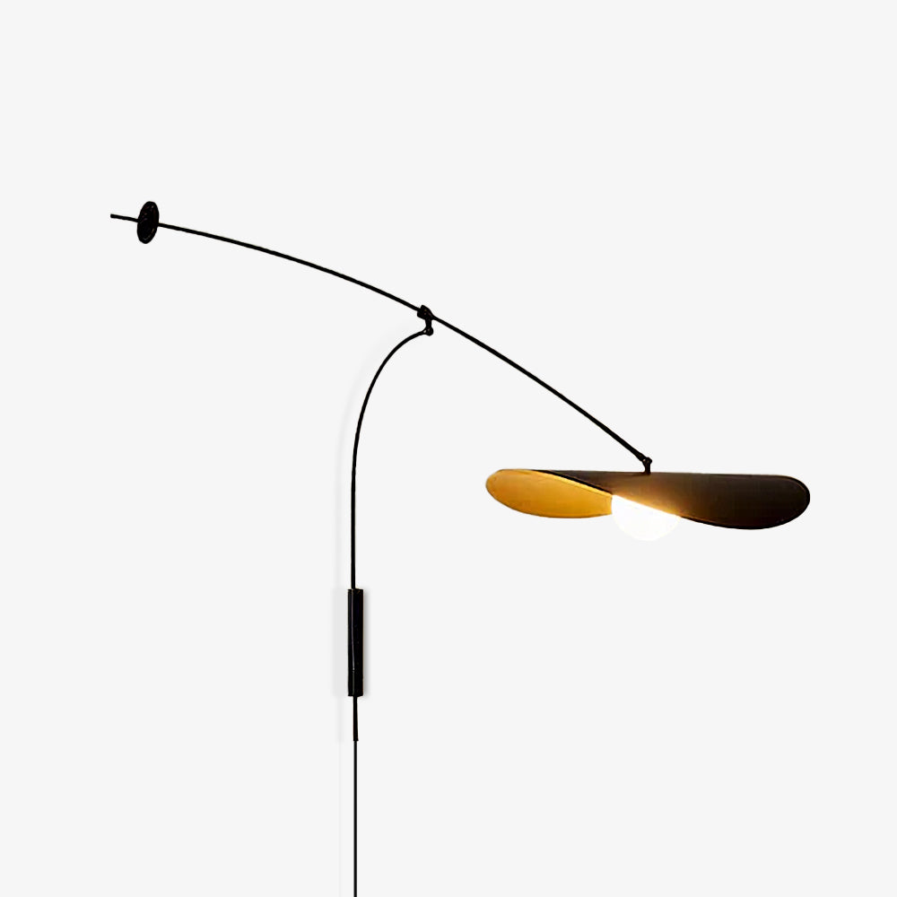Myrna Wall Light ? 29.5″ x H 21.7″ / Dia 75cm x H 55cm / Black / US Plug Wall lamp