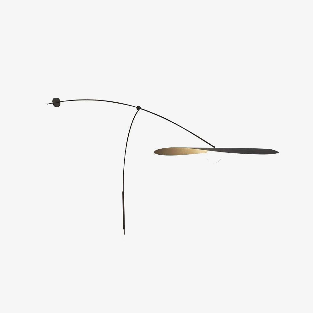Myrna Wall Light ? 55.1″ x H 35.4″ / Dia 140cm x H 90cm / Black / US Plug Wall lamp