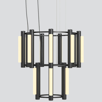 Pipeline LED 2 Tier Chandelier