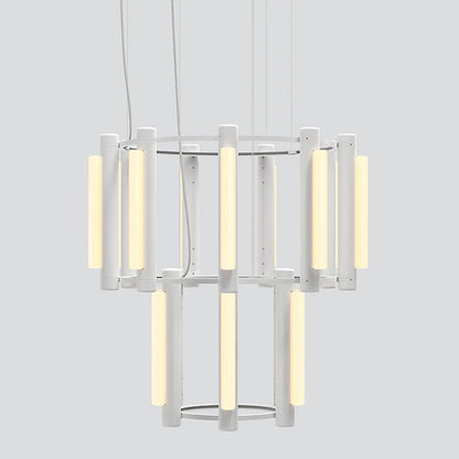 Pipeline LED 2 Tier Chandelier