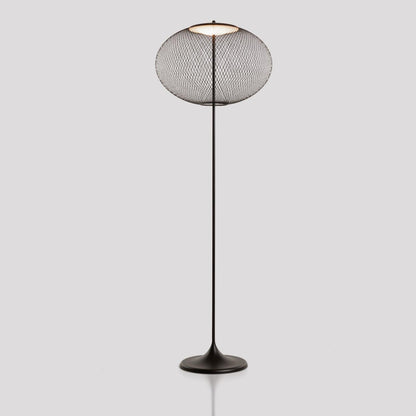 Metallic Meshwork Floor Lamp Dia 19.7″ x H 65″ / Dia 50cm x H 165cm / Black / Warm Light Floor lamp