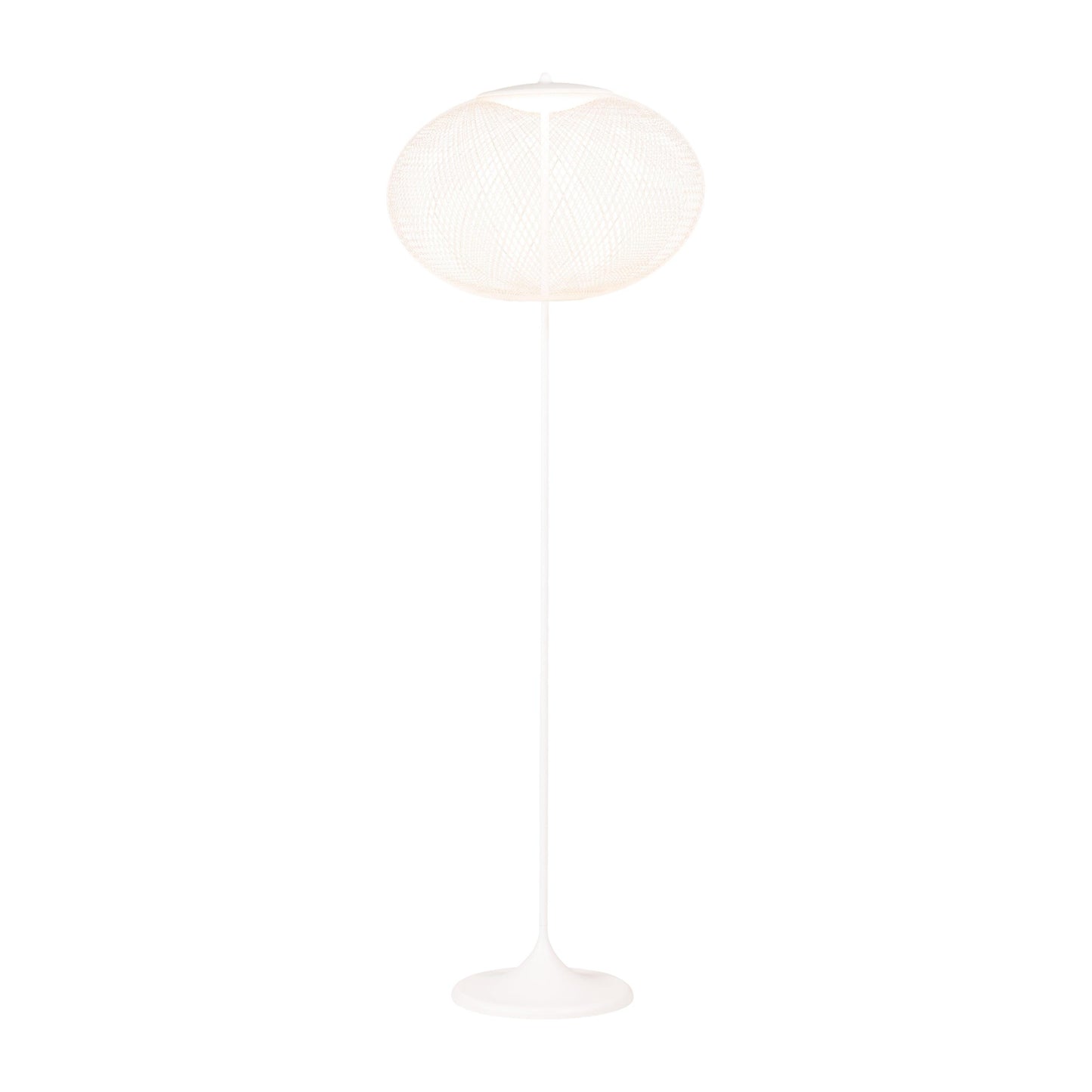 Metallic Meshwork Floor Lamp Dia 19.7″ x H 65″ / Dia 50cm x H 165cm / White / Warm Light Floor lamp