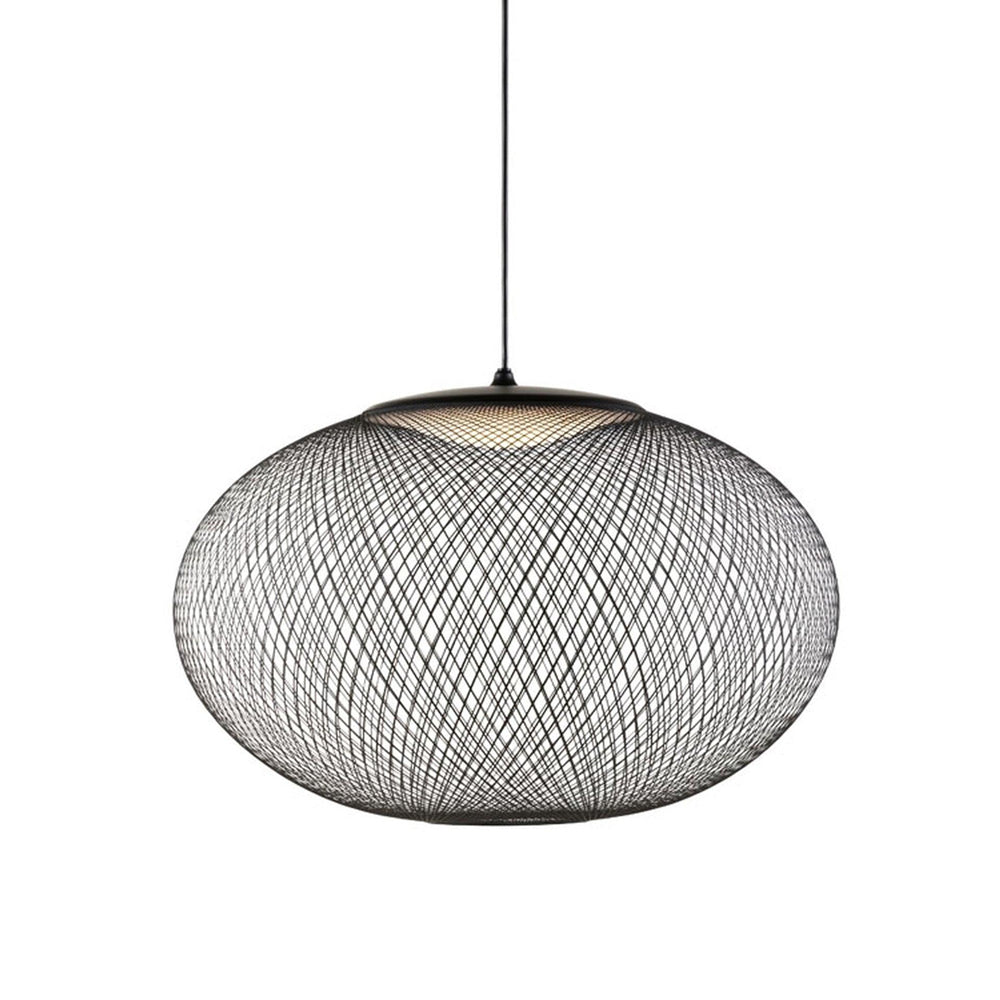 Metallic Meshwork Pendant Lamp ? 27.6″ x H 59″ / Dia 70cm x H 150cm / Black / Warm Light Pendant light