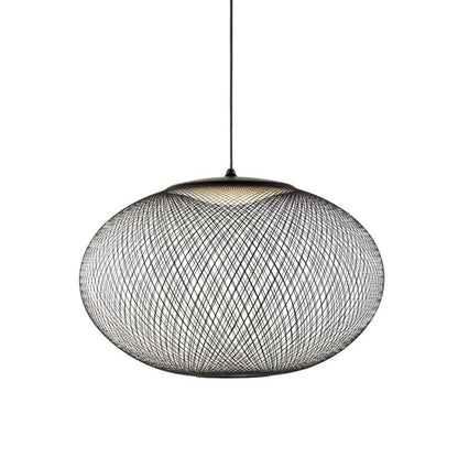 Metallic Meshwork Pendant Lamp ? 27.6″ x H 59″ / Dia 70cm x H 150cm / Black / Warm Light Pendant light