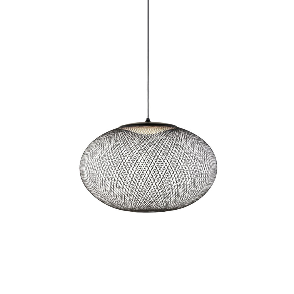 Metallic Meshwork Pendant Lamp ? 13.8″ x H 59″ / Dia 35cm x H 150cm / Black / Warm Light Pendant light