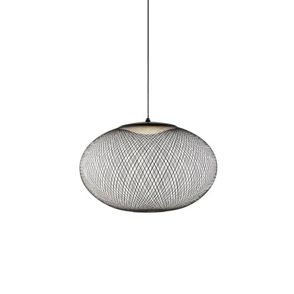 Metallic Meshwork Pendant Lamp ? 13.8″ x H 59″ / Dia 35cm x H 150cm / Black / Warm Light Pendant light