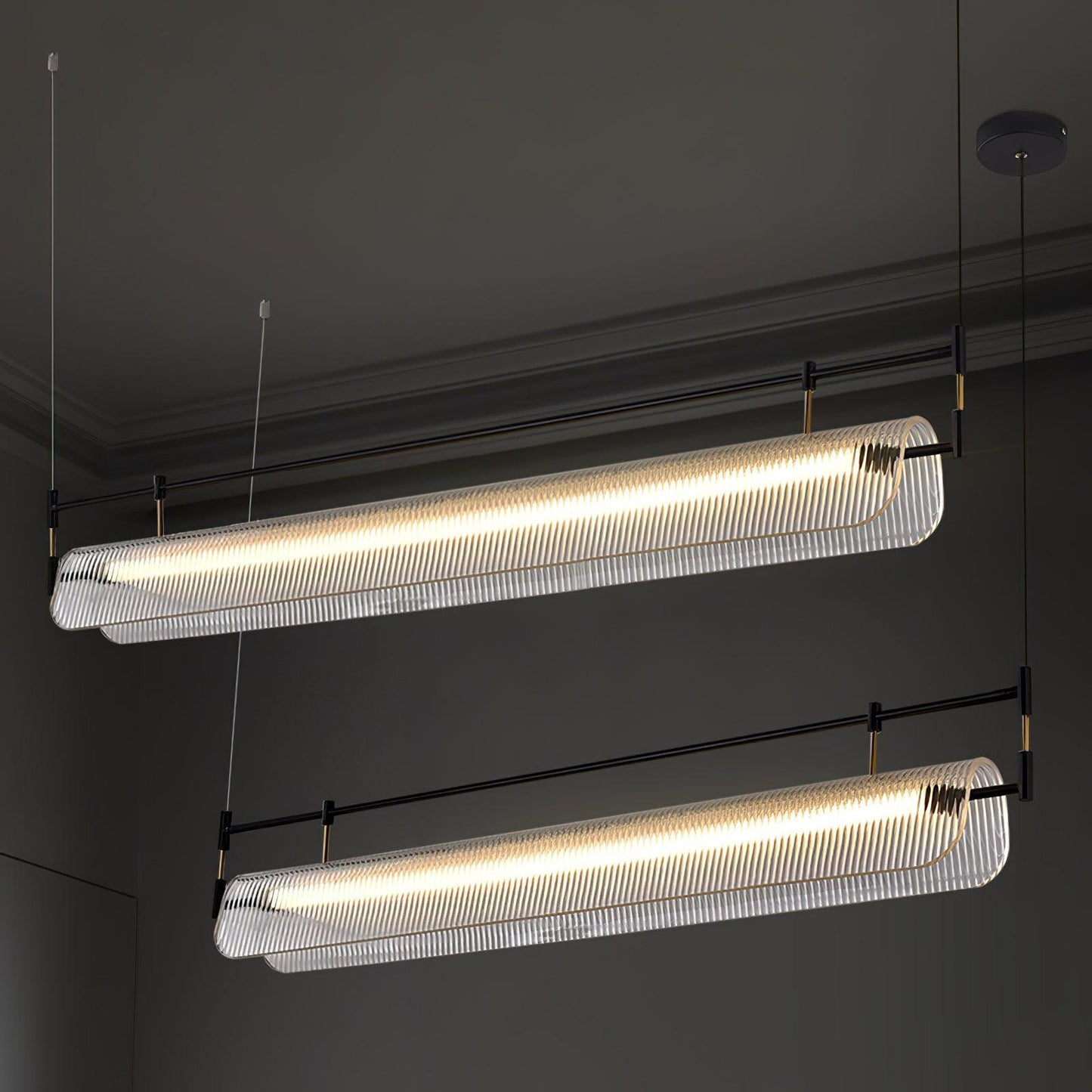 Linear Strip Chandelier Chandelier
