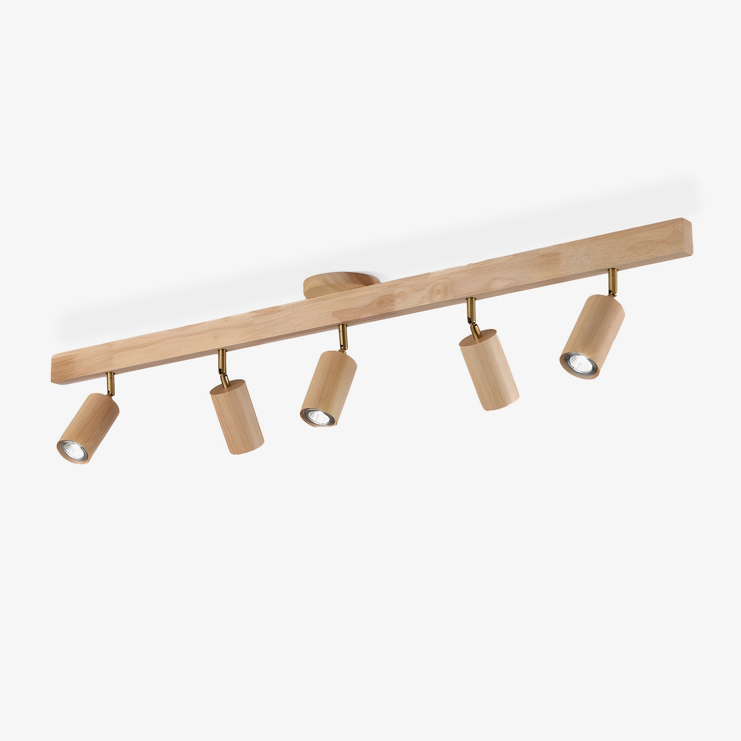 Natural Wood Beam Spotlight Light Ceiling lamp