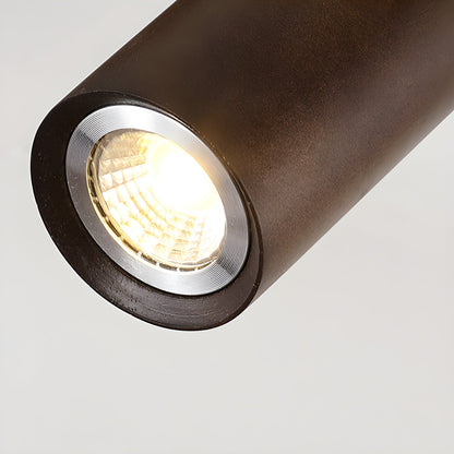 Natural Wood Beam Spotlight Light Ceiling lamp