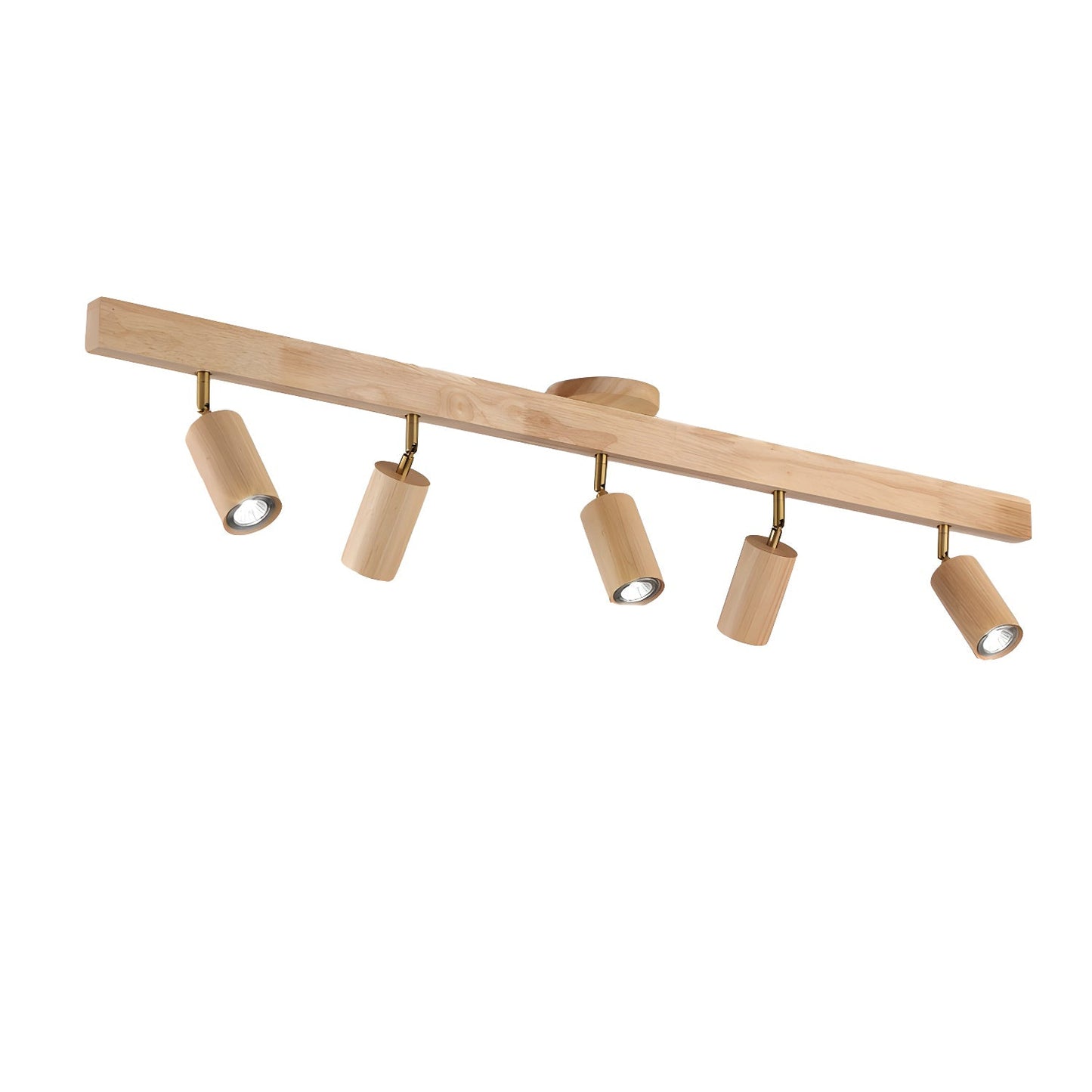 Natural Wood Beam Spotlight Light Ceiling lamp