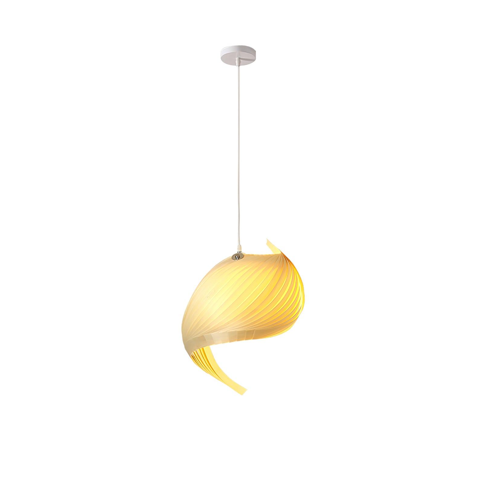 Nautilus Shell Pendant Light 1 Head Dia 15.7″ x H 23.6″ / Dia 40cm x H 60cm / Wood Colour / Warm Light Pendant light