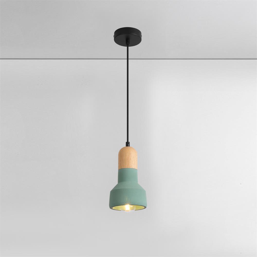 Nessa Wood Pendant Light Dia 4.9″ x H 6.9″ / Dia 12.5cm x H 19cm / Green Pendant light