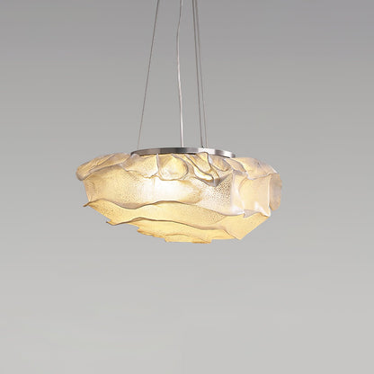 Opulent Cloud Pendant Light Dia 15.7″ x H 8.2″ / Dia 40cm x H 21cm / Stainless Steel & White Pendant light